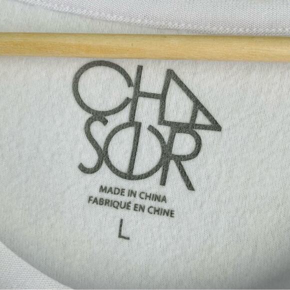 Chaser Happy cozy long sleeve shirt white size large pullover - Picture 3 of 8